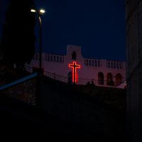 Circular photo illustrating deacon ministry
